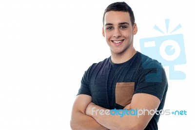 Confident Young Smart Man Stock Photo