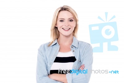 Confident Young Woman Stock Photo