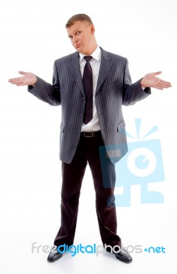 Confused Adult Man Stock Photo