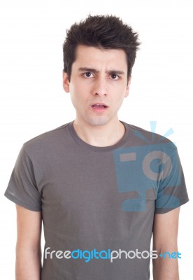 Confused Man Stock Photo