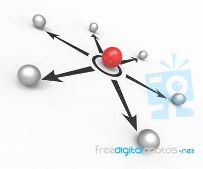 Confusion Diagram Shows Direction Or Options Stock Image