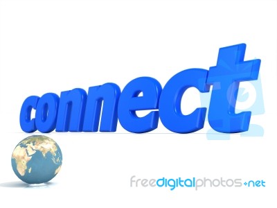 Connect To World Stock Image