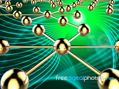 Connected Network Indicates Global Communications And Computer Stock Image