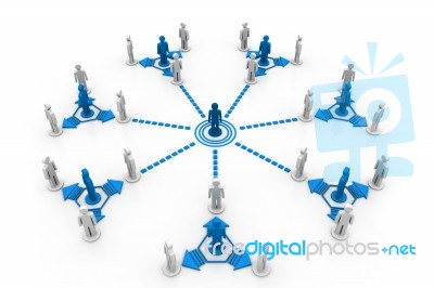 Connecting Groups Stock Image