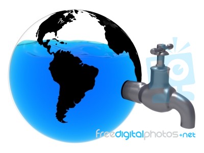 Conservation World Indicates Earth Friendly And Conserving Stock Image