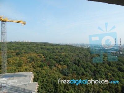 Construction Of A Residential Building In A Building Stock Photo