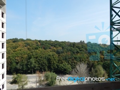 Construction Of A Residential Building In A Building Stock Photo