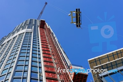 Construction Of The South Bank Tower In London Stock Photo