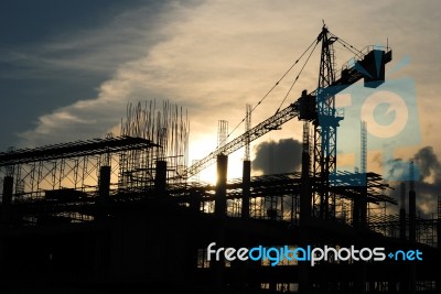 Construction  Site Stock Photo