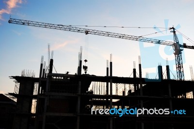 Construction  Site Stock Photo