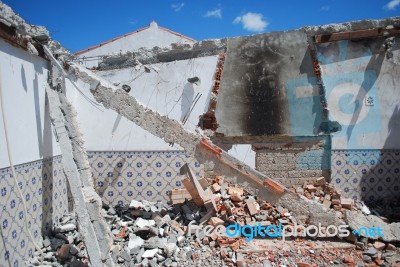 Construction Site Of A Residential Area Stock Photo