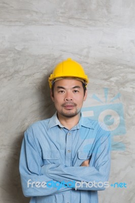 Construction Technician Stock Photo