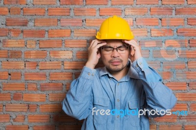 Construction Technician Stock Photo