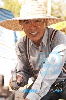 Construction Worker Stock Photo