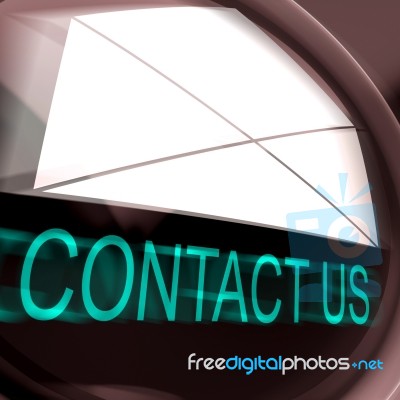 Contact Us Postage Means Feedback And Discussing Stock Image