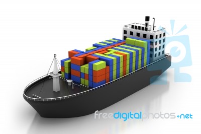 Container Ship Stock Image