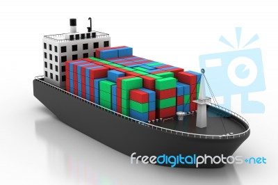 Container Ship Stock Image