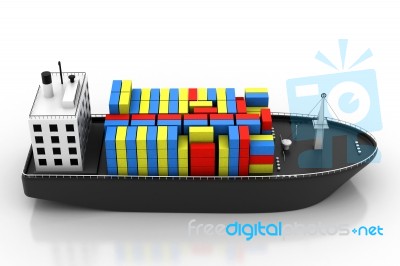 Container Ship Stock Image