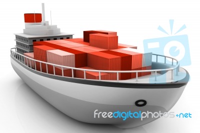 Container Ship Stock Image