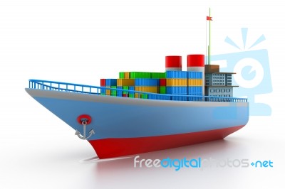 Container Ship Stock Image