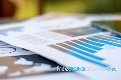 Contract Documents On The Desk In The Office Stock Photo