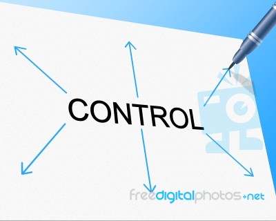 Control Controlling Means Directors Head And Authority Stock Image