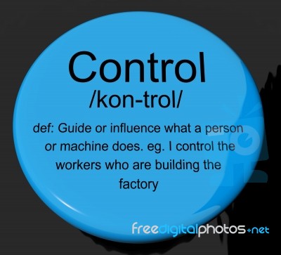 Control Definition Button Stock Image