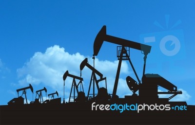 Conventional Oil Production Stock Image