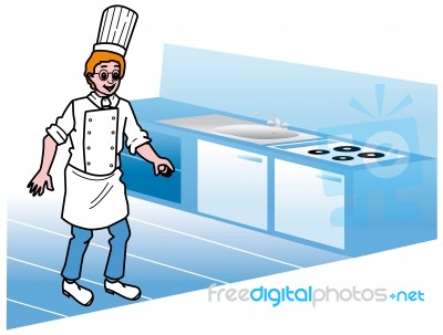 Cook Stock Image