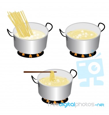 Cook Spaghetti Stock Image