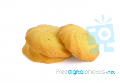 Cookies Isolated On The White Background Stock Photo