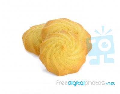 Cookies Isolated On The White Background Stock Photo