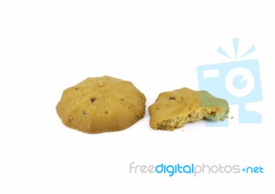 Cookies On White Background Stock Photo