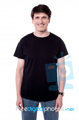 Cool Guy With Cute Smile Stock Photo