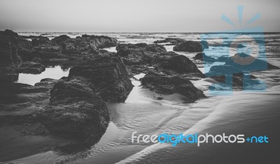 Coolum Beach At The Sunshine Coast Stock Photo