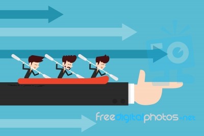 Cooperation/ Teamwork Concept Stock Image