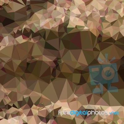 Copper Brown Abstract Low Polygon Background Stock Image