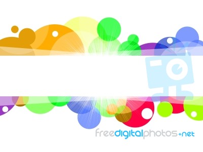 Copyspace Background Indicates Colourful Colorful And Bubble Stock Image