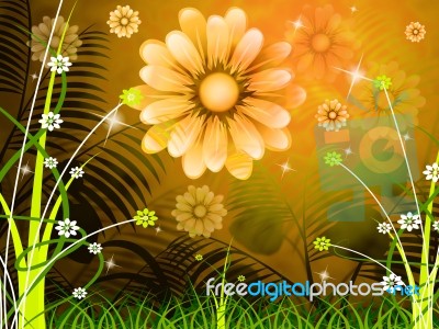 Copyspace Background Means Green Grass And Abstract Stock Image