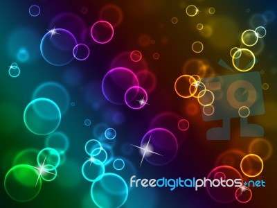 Copyspace Background Shows Backgrounds Bubbles And Template Stock Image