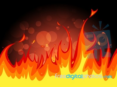 Copyspace Fire Indicates Flame Blaze And Fiery Stock Image