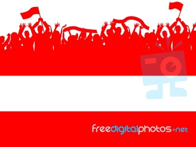 Copyspace Flag Shows Patriotism Euro And National Stock Image