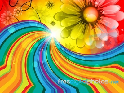 Copyspace Floral Means Flower Artistic And Twirling Stock Image