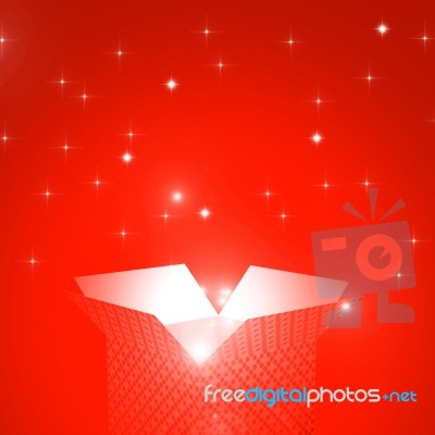 Copyspace Giftbox Means Blank Joy And Surprises Stock Image