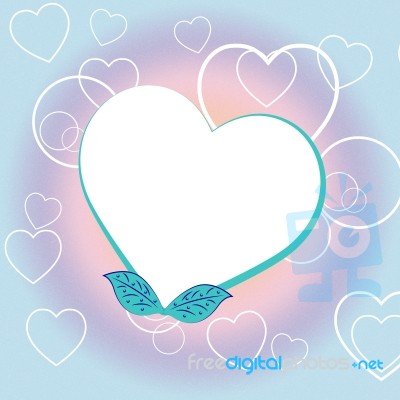 Copyspace Heart Represents Valentine Day And Blank Stock Image