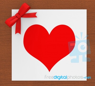 Copyspace Heart Represents Valentine Day And Love Stock Image