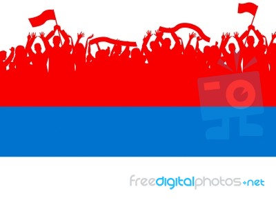 Copyspace Russia Means Waving Flag And Countries Stock Image