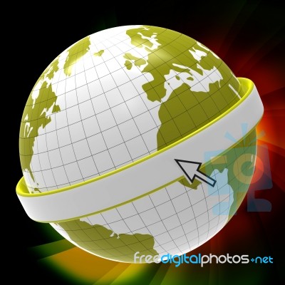 Copyspace World Represents Blank Globalization And Planet Stock Image