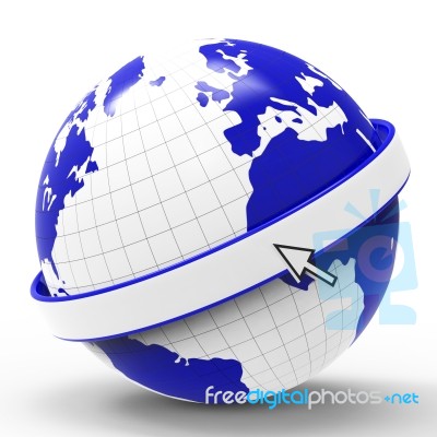 Copyspace World Represents Globalise Globalisation And Planet Stock Image