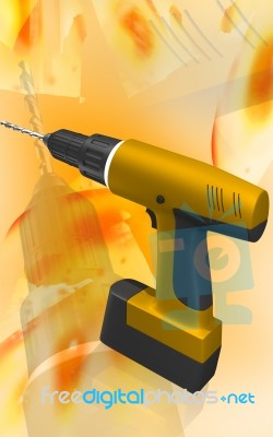 Cordless Drill Stock Image